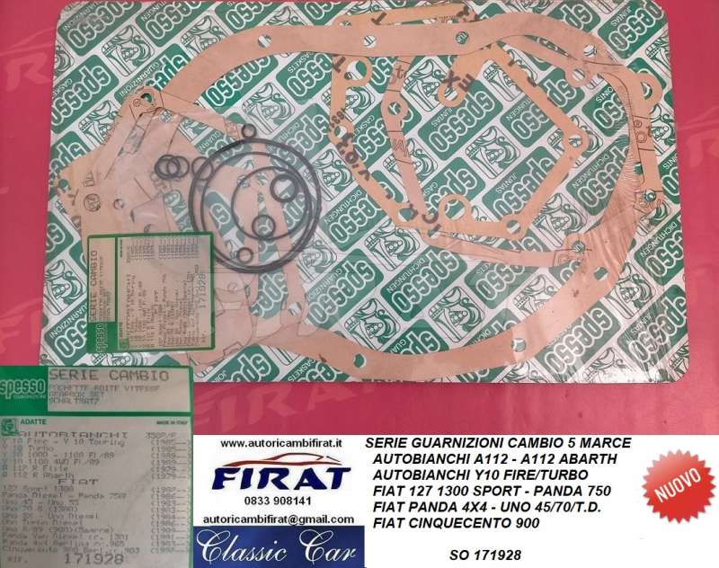 GUARNIZIONI CAMBIO FIAT 127 - A112 5 MARCE (171928)